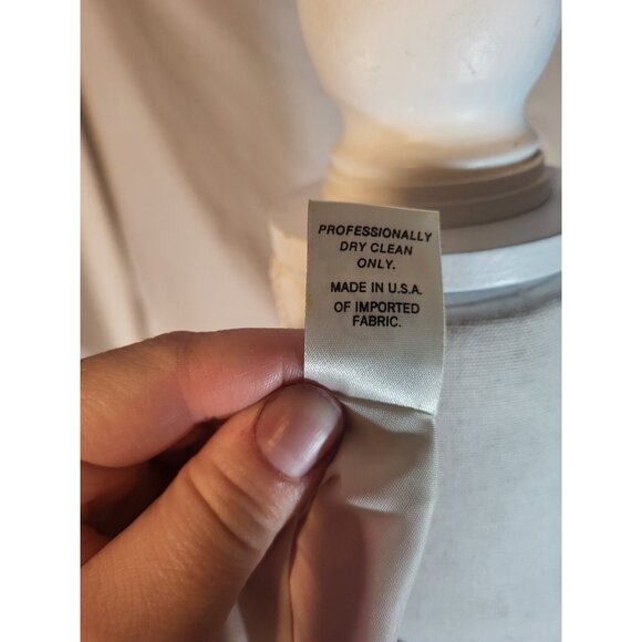 Vintage Suzanne 100% Silk Red & White Heart Dropped Waist Dress Size 4? - Picture 7 of 7